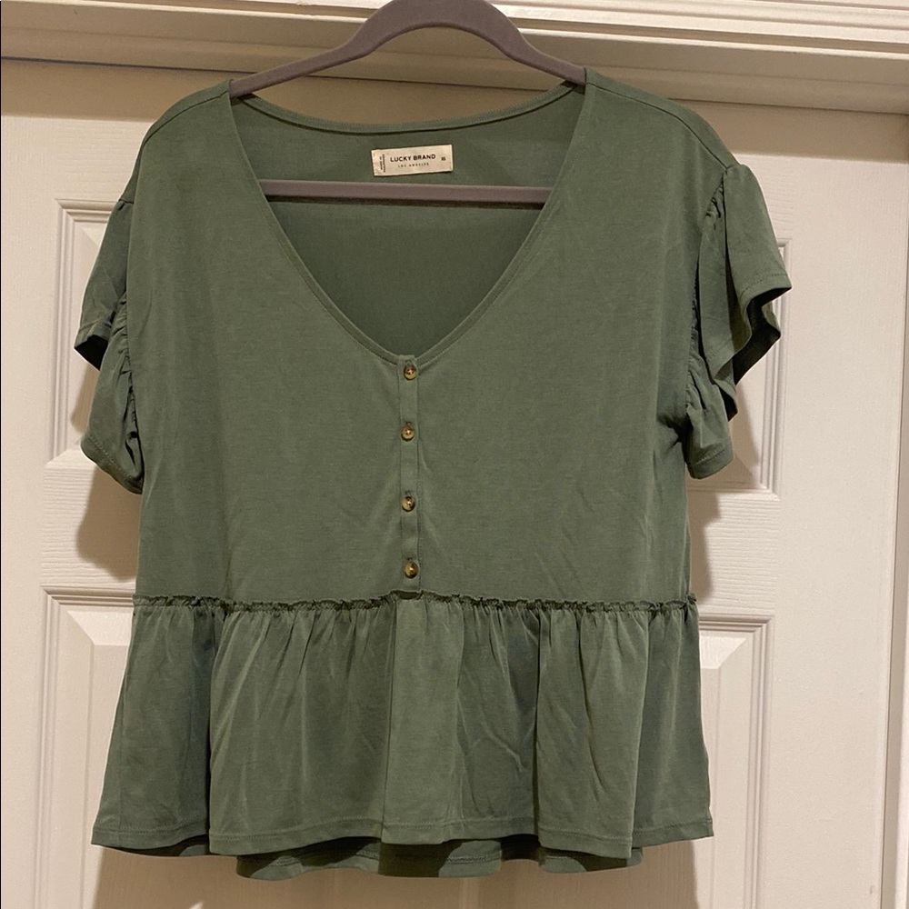 Lucky Brand XS green women’s top